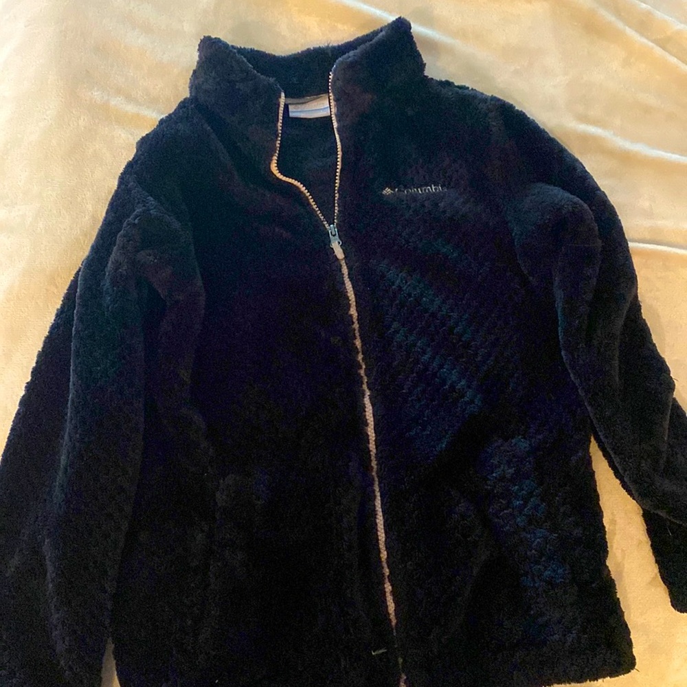 Girls black Columbia Leigh’s weight coat